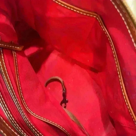 DOONEY & BOURKE Pebbled Grain Zip Zip Satchel Pre-Owned - Picture 14 of 16